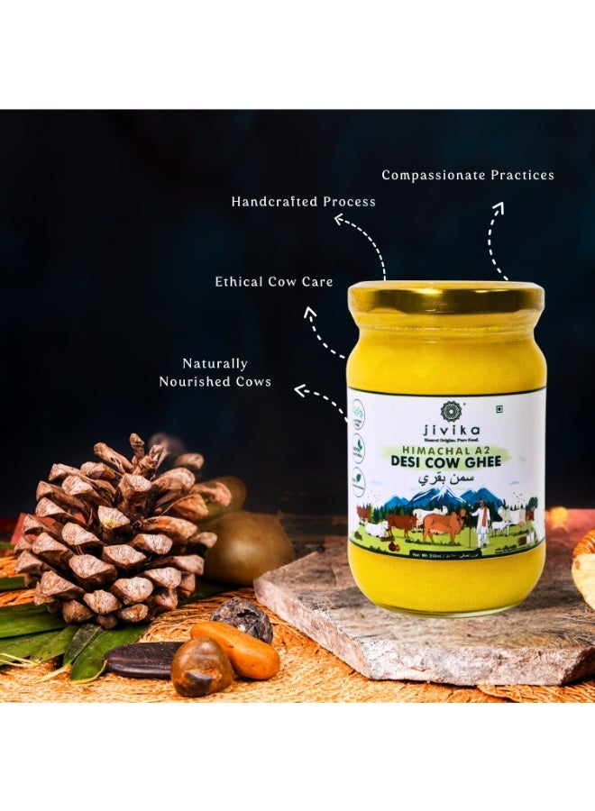 Jivika Himachal A2 Desi Cow Ghee - 250ML - Image 2